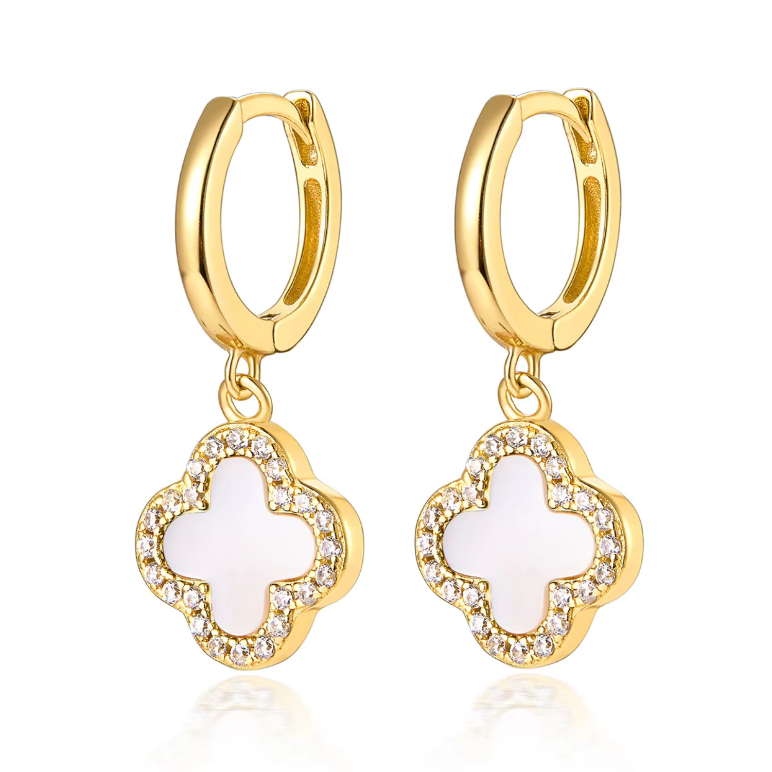 Klee Diamant Ohrringe