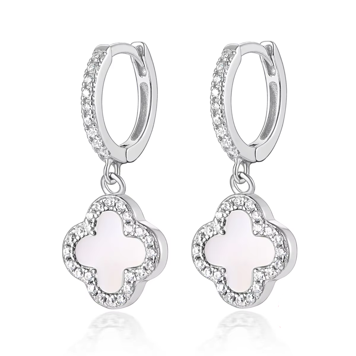 Klee Diamant Ohrringe