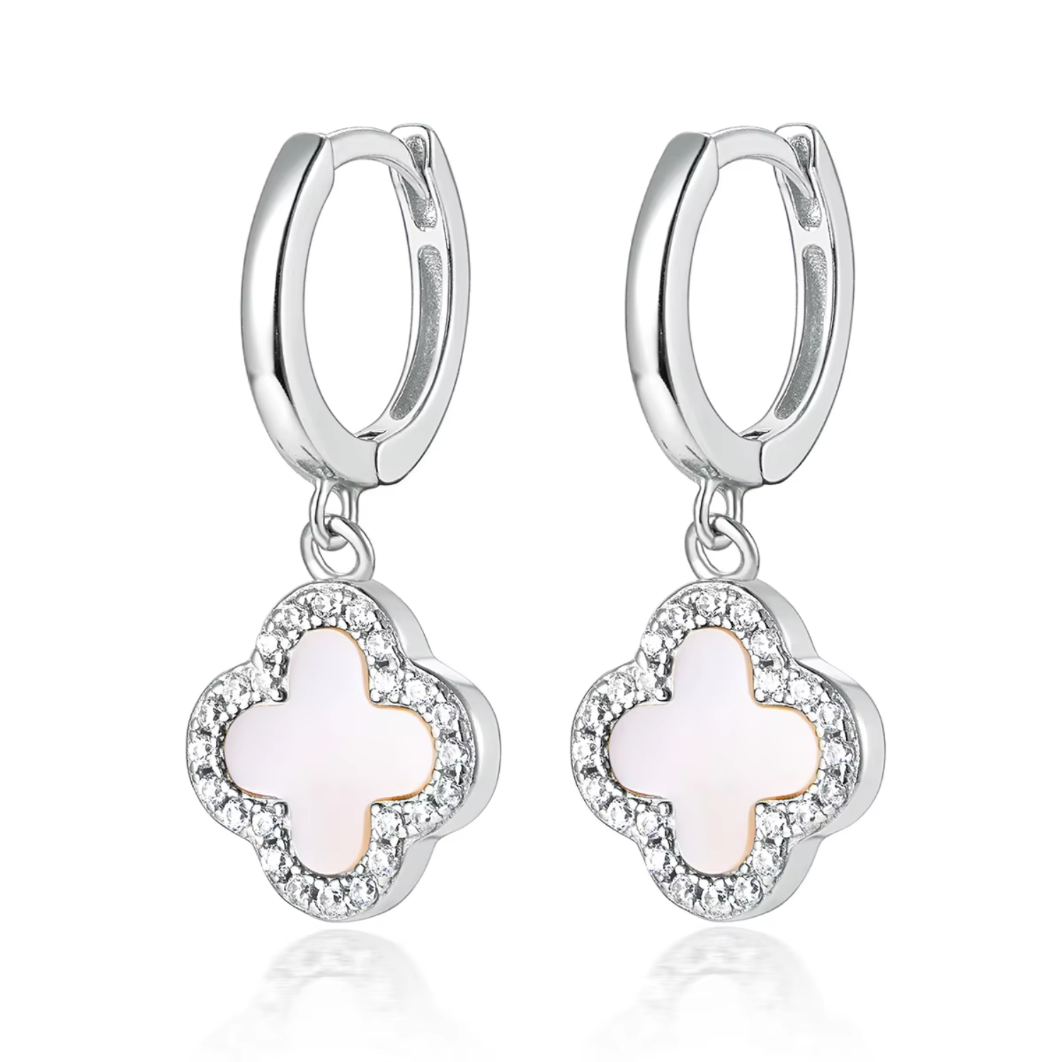Klee Diamant Ohrringe