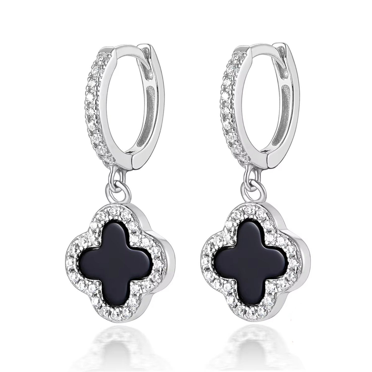 Klee Diamant Ohrringe